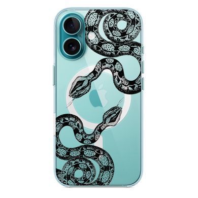 Чохол прозорий Print Snake with MagSafe для iPhone 17 Air Python