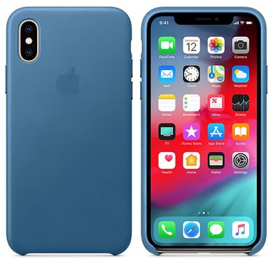 Чохол Leather Case GOOD для iPhone XS MAX Cape Cod Blue купити