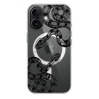 Чохол прозорий Print Snake with MagSafe для iPhone 17 Air Python