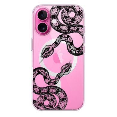 Чохол прозорий Print Snake with MagSafe для iPhone 17 Air Python