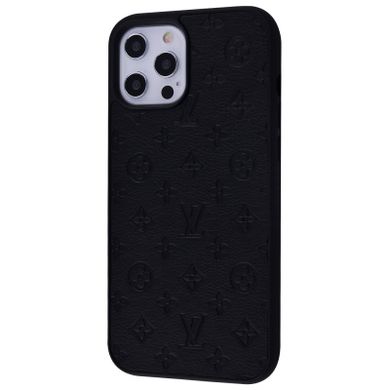 Чохол ЛВ Leather Case для iPhone 12 PRO MAX Black - ash-mobile.com.ua - фото 1