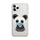 Чохол прозорий Print Animals для iPhone 13 PRO Panda