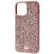 Чехол Bling World Grainy Diamonds для iPhone 15 PRO MAX Rose Gold/Silver