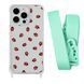 Чехол прозрачный с ремешком Print Happy Nice для iPhone 16 PRO MAX Lazybug/Avocado