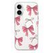 Чехол прозрачный Print Mood swings with MagSafe для iPhone 17 Bow Pink