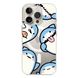 Чехол прозрачный Print Shark with MagSafe для iPhone 16 PRO Shark More - ash-mobile.com.ua - фото 1