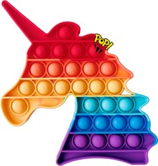 Pop-It іграшка Unicorn (Єдиноріг) Red/Purple купити