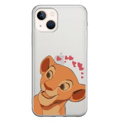 Чохол прозорий Print Lion King для iPhone 13 Nala Love Red