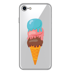Чохол прозорий Print SUMMER для iPhone 7 | 8 | SE 2 | SE 3 Ice Cream купити
