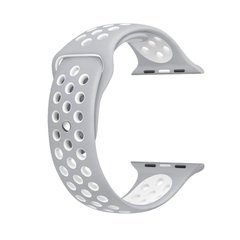 Ремінець Nike Sport Band для Apple Watch 42mm | 44mm | 45mm | 49mm Silver/White купити