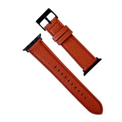 Ремешок New Hermes Leather для Apple Watch 42mm | 44mm | 45mm | 49mm Brown