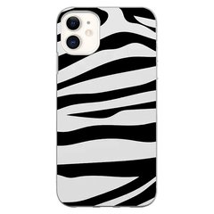 Чехол прозрачный Print Zebra для iPhone 11 купить