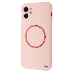 Чохол WAVE Ukraine Edition Case with MagSafe для iPhone 11 Vyshyvanka Circle Pink Sand купити