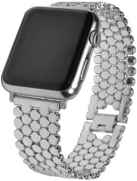 Ремешок Stainless Luxury Steel для Apple Watch 42mm | 44mm | 45mm | 46mm | 49mm Silver - ash-mobile.com.ua - фото 1