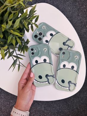 Чехол 3D Dinosaur Case для iPhone 14 Green - ash-mobile.com.ua - фото 4