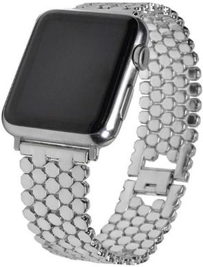 Ремешок Stainless Luxury Steel для Apple Watch 42/44/45/49 mm Silver