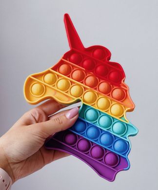 Pop-It іграшка Unicorn (Єдиноріг) Red/Purple купити