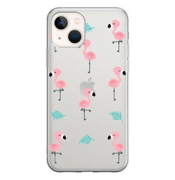 Чохол прозорий Print SUMMER для iPhone 14 Flamingo - ash-mobile.com.ua - фото 1