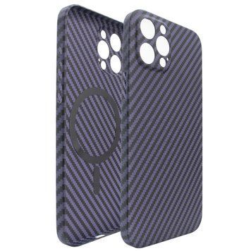 Чехол PC Carbon with MagSafe для iPhone 14 PRO Deep Purple - ash-mobile.com.ua - фото 1