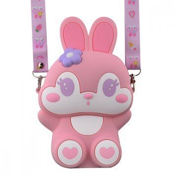 Сумка на плече для дитячого фотоапарату Rabbit 12,5*18*5 Pink - ash-mobile.com.ua - фото 1