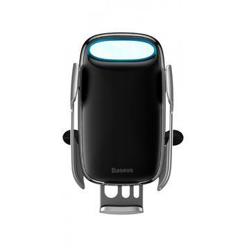 Автодержатель с Беспроводной Зарядкой Baseus Milky Way Electric Bracket Silver - ash-mobile.com.ua - фото 1