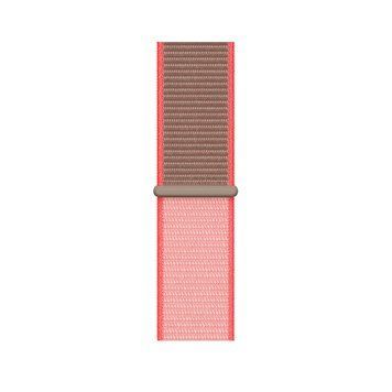 Ремешок Nylon Loop с липучкой для Apple Watch 42mm | 44mm | 45mm | 46mm | 49mm Neon Pink - ash-mobile.com.ua - фото 1