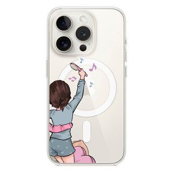 Чохол прозорий Print Home Girls with MagSafe для iPhone 11 PRO Blue - ash-mobile.com.ua - фото 1