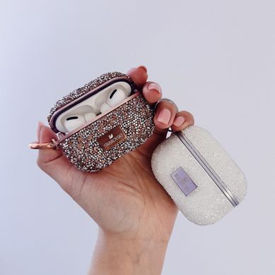 Чохол Swarovski Diamonds для AirPods 1 | 2 Pearl White - ash-mobile.com.ua - фото 2