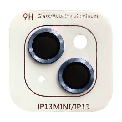 Захисне скло Metal Classic на камеру для iPhone 13 | 13 MINI Blue