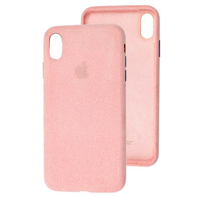 Чехол Alcantara Full для iPhone X | XS Pink Sand купить