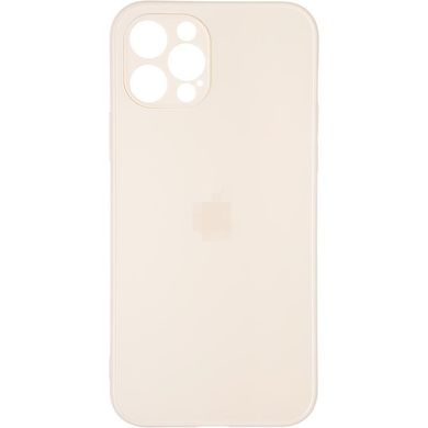 Чохол скляний з мікрофіброю для iPhone 12 PRO Gold купити
