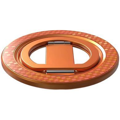 Магнитное кольцо-держатель MagSafe Multi-Stand с функцией подставки Orange - ash-mobile.com.ua - фото 4