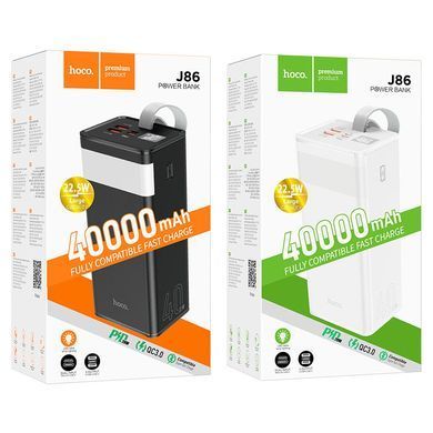Портативна Батарея Hoco J86 22.5W 40000mAh Black - ash-mobile.com.ua - фото 4