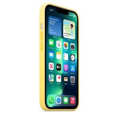 Чохол Silicone Case Full OEM+MagSafe для iPhone 13 PRO MAX Lemon Zest - ash-mobile.com.ua - фото 7