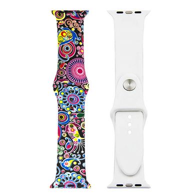 Ремінець Picture для Apple Watch 42/44/45/49 mm Floral Blue