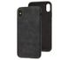Чехол Leather Crocodile Case для iPhone XS MAX Black купить