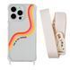 Чохол прозорий з ремінцем Print Mood swings для iPhone X | XS Live in the moment/Antique White