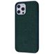 Чохол ЛВ Leather Case для iPhone 12 PRO MAX Dark Green - ash-mobile.com.ua - фото 1