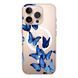 Чохол прозорий Print Butterfly with MagSafe для iPhone 16e | 17e Butterfly Blue