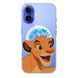 Чохол прозорий Print Lion King with MagSafe для iPhone 17 Air Simba Love Blue