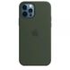 Чохол Silicone Case Full OEM+MagSafe для iPhone 12 | 12 PRO Cyprus Green купити