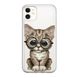 Чохол прозорий Print Animals для iPhone 11 Cat купити