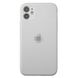 Чохол Silicone Case Full + Camera для iPhone 12 White купити