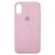 Чехол Alcantara Full для iPhone X | XS Pink Sand
