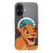 Чохол прозорий Print Lion King with MagSafe для iPhone 17 Air Simba Love Blue