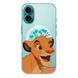 Чохол прозорий Print Lion King with MagSafe для iPhone 17 Air Simba Love Blue
