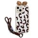 Чохол Fluffy Leopard для iPhone 15 White