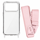 Чохол прозорий з ремінцем для iPhone 18 PRO Pink Sand