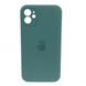 Чехол Silicone Case FULL+Camera Square для iPhone 12 Pine Green купить