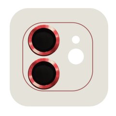 Захисне скло Metal Classic на камеру для iPhone 11 | 12 | 12 MINI Red